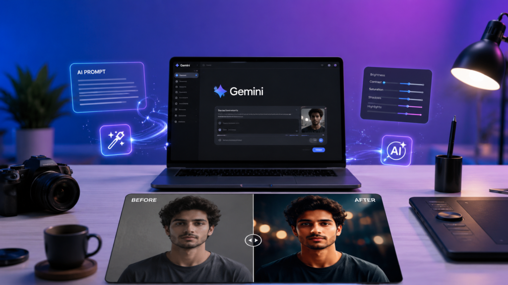 Gemini Prompt for Photo Editing (2026): 50+ Best AI Prompts to Edit Photos Like a Pro