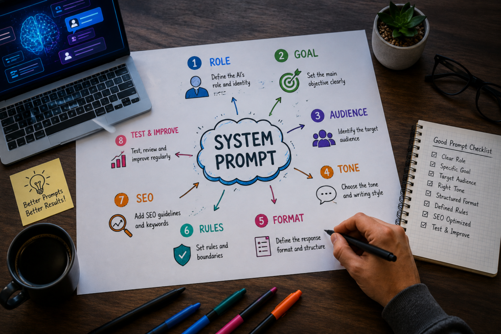 Website System Prompt Steps