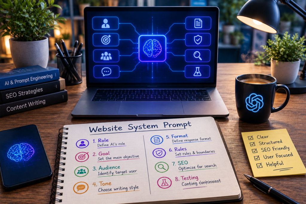 Website System Prompt Steps