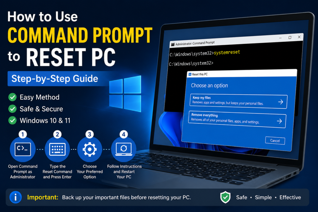 How to Use Command Prompt to Reset Your Windows PC (Step-by-Step Guide)