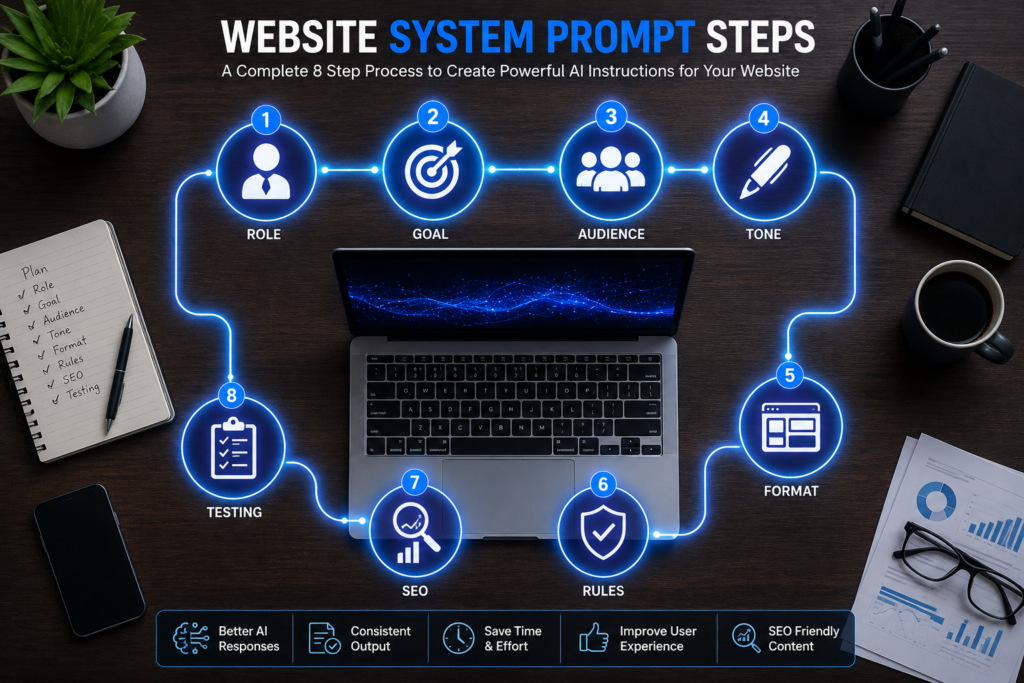 Website System Prompt Steps